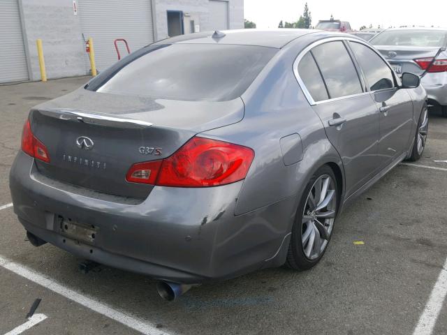 JN1CV6AP6CM620171 - 2012 INFINITI G37 BASE GRAY photo 4