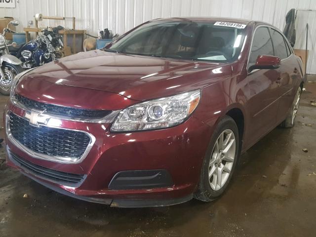 1G11C5SL5FF315603 - 2015 CHEVROLET MALIBU 1LT BURGUNDY photo 2