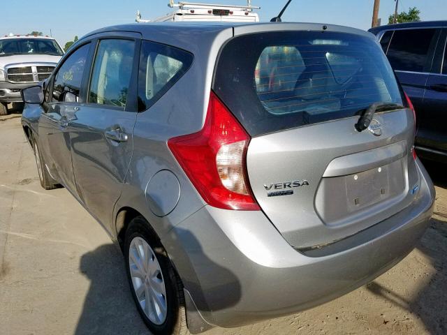 3N1CE2CP3FL437458 - 2015 NISSAN VERSA NOTE GRAY photo 3