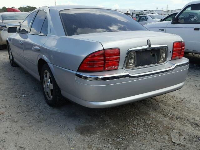 1LNHM86S71Y678824 - 2001 LINCOLN LS SILVER photo 3