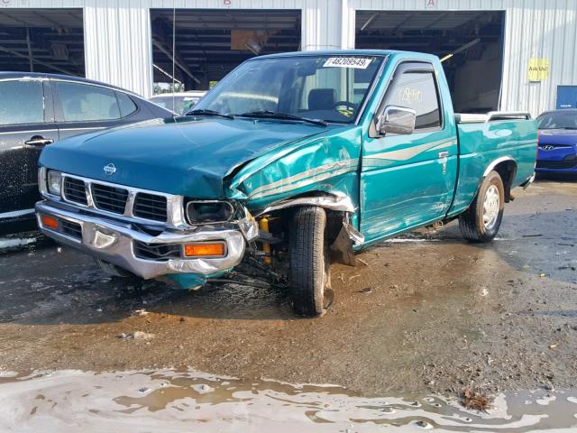 1N6SD11SXVC423545 - 1997 NISSAN TRUCK BASE GREEN photo 2