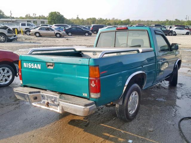 1N6SD11SXVC423545 - 1997 NISSAN TRUCK BASE GREEN photo 4