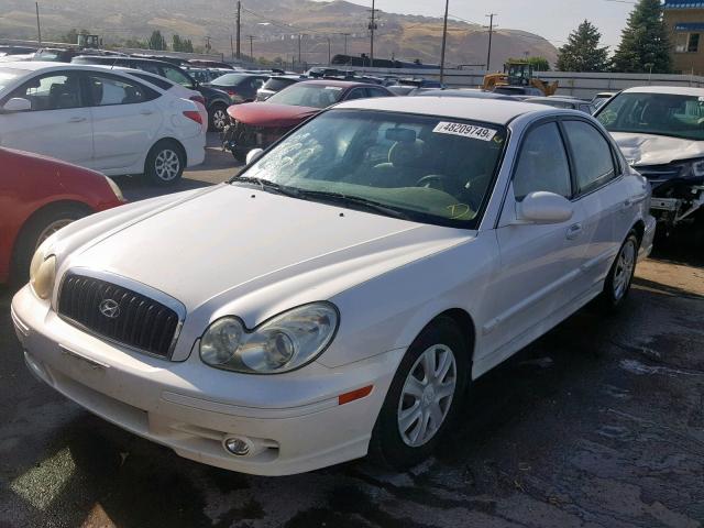 KMHWF25S52A642866 - 2002 HYUNDAI SONATA GL WHITE photo 2