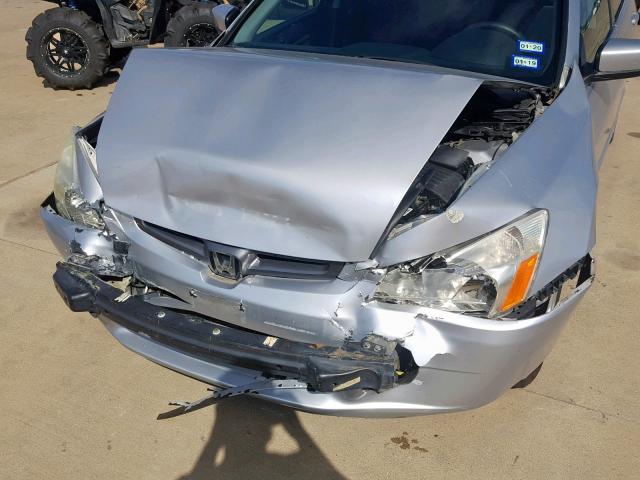 3HGCM56485G708218 - 2005 HONDA ACCORD LX SILVER photo 9