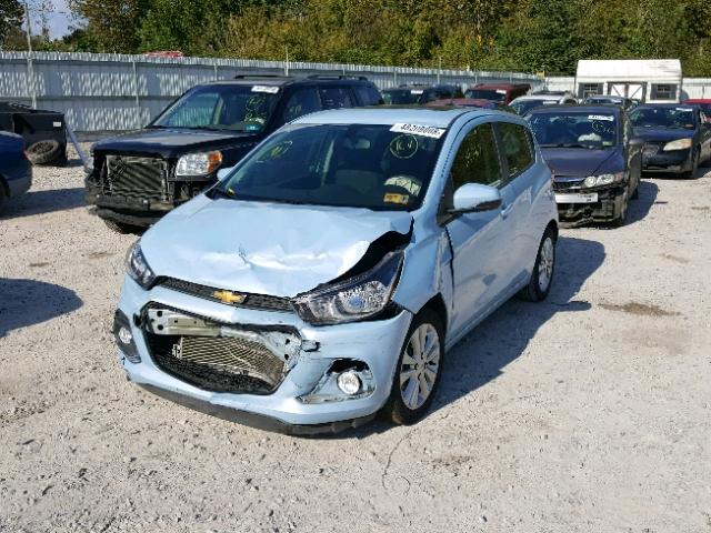 KL8CD6SA6GC610190 - 2016 CHEVROLET SPARK 1LT BLUE photo 2