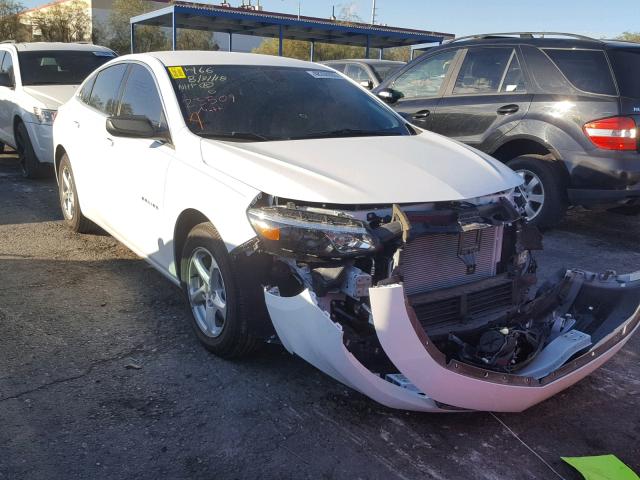 1G1ZB5ST3JF179731 - 2018 CHEVROLET MALIBU LS WHITE photo 1