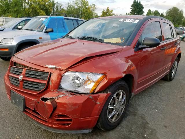 1B3HB28B68D720617 - 2008 DODGE CALIBER ORANGE photo 2