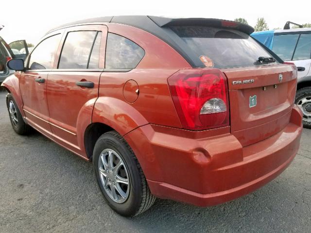 1B3HB28B68D720617 - 2008 DODGE CALIBER ORANGE photo 3