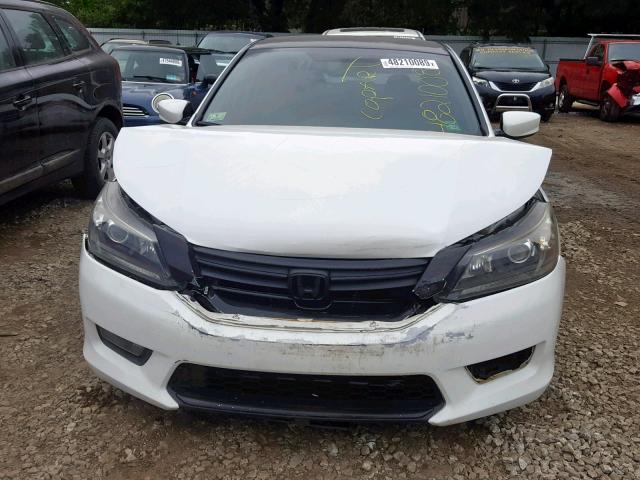 1HGCR2F56EA190178 - 2014 HONDA ACCORD SPO WHITE photo 9