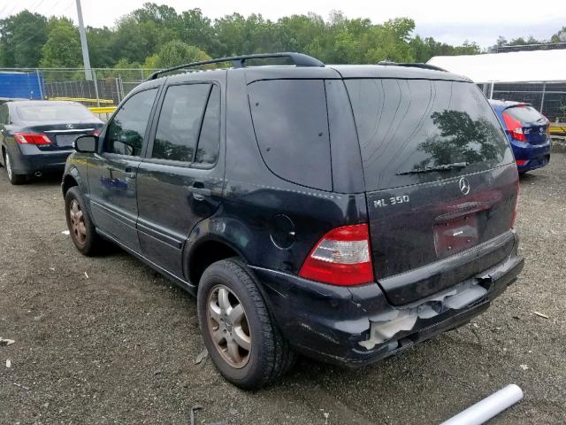 4JGAB57E03A420901 - 2003 MERCEDES-BENZ ML 350 BLACK photo 3