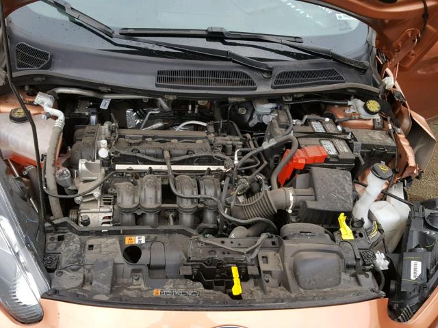 3FADP4BJ8HM159650 - 2017 FORD FIESTA SE ORANGE photo 7