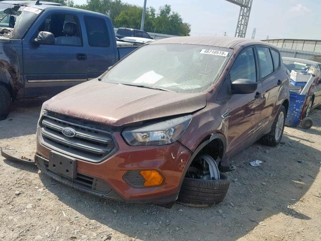 1FMCU0F7XJUB39483 - 2018 FORD ESCAPE S BROWN photo 2