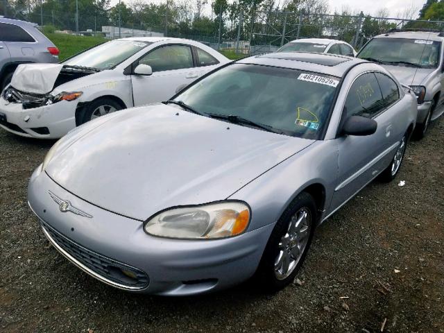 4C3AG52H91E050645 - 2001 CHRYSLER SEBRING LX SILVER photo 2