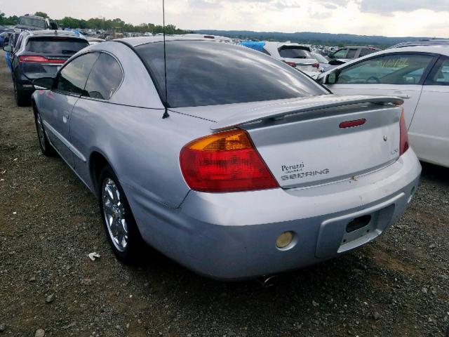 4C3AG52H91E050645 - 2001 CHRYSLER SEBRING LX SILVER photo 3