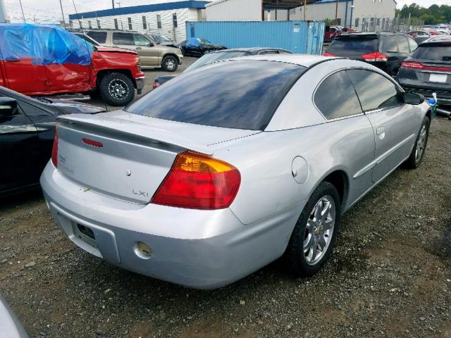 4C3AG52H91E050645 - 2001 CHRYSLER SEBRING LX SILVER photo 4