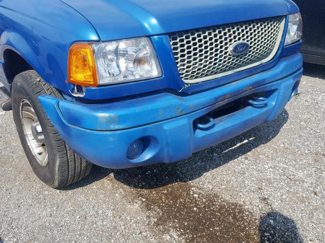 1FTYR14U91PA23796 - 2001 FORD RANGER SUP BLUE photo 9