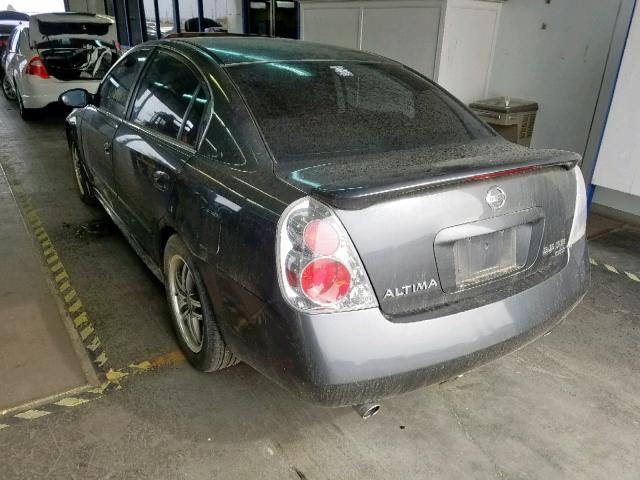 1N4BL11D65N905186 - 2005 NISSAN ALTIMA SE GRAY photo 3