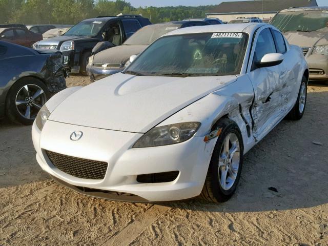 JM1FE17N450144760 - 2005 MAZDA RX8 WHITE photo 2