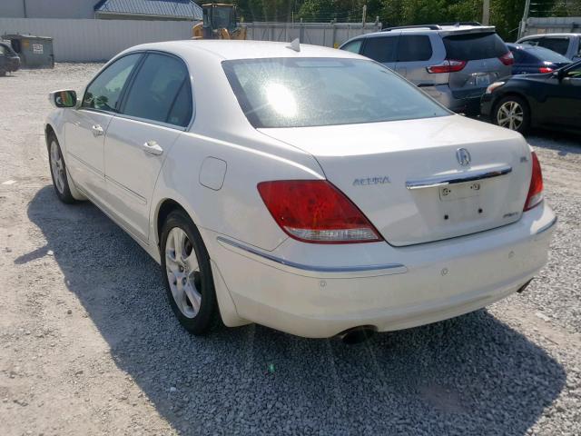 JH4KB16536C002598 - 2006 ACURA RL WHITE photo 3