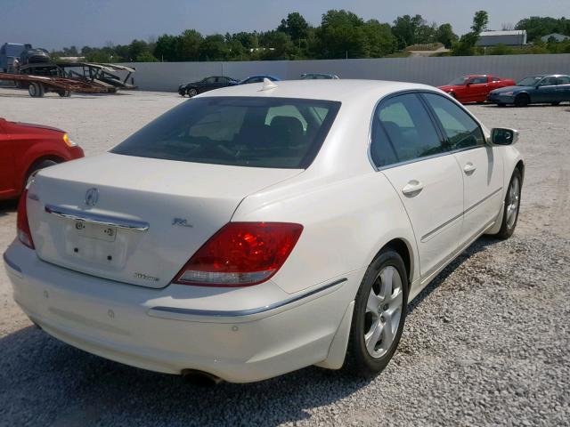 JH4KB16536C002598 - 2006 ACURA RL WHITE photo 4