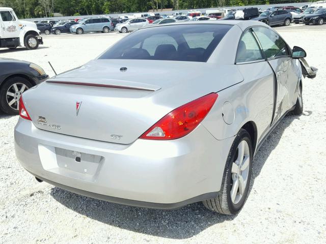 1G2ZH36N284293400 - 2008 PONTIAC G6 GT SILVER photo 4