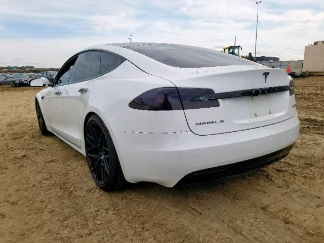 5YJSA1E40GF172550 - 2016 TESLA MODEL S WHITE photo 3