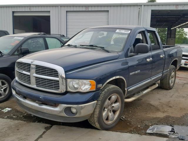 1D7HA18D24S705234 - 2004 DODGE RAM 1500 S BLUE photo 2