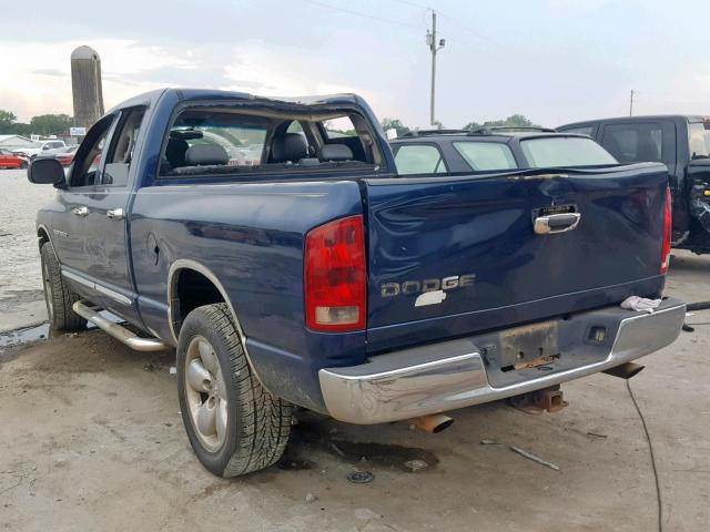 1D7HA18D24S705234 - 2004 DODGE RAM 1500 S BLUE photo 3