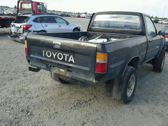 JT4RN01P9L7022420 - 1990 TOYOTA PICKUP 1/2 BLACK photo 4