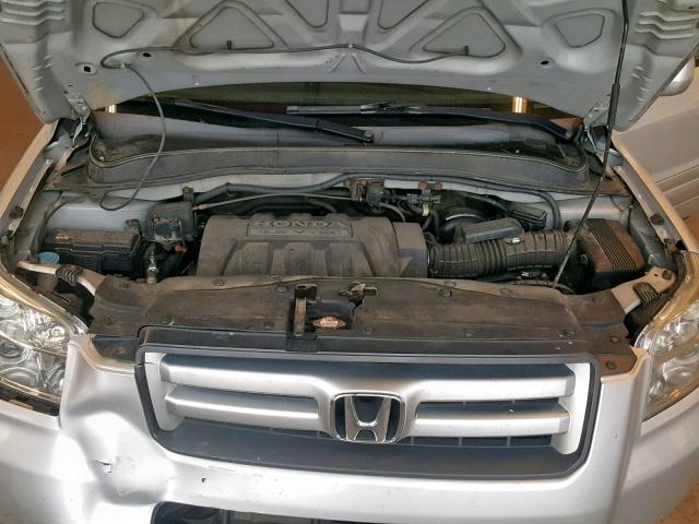 5FNYF18258B043677 - 2008 HONDA PILOT VP SILVER photo 7