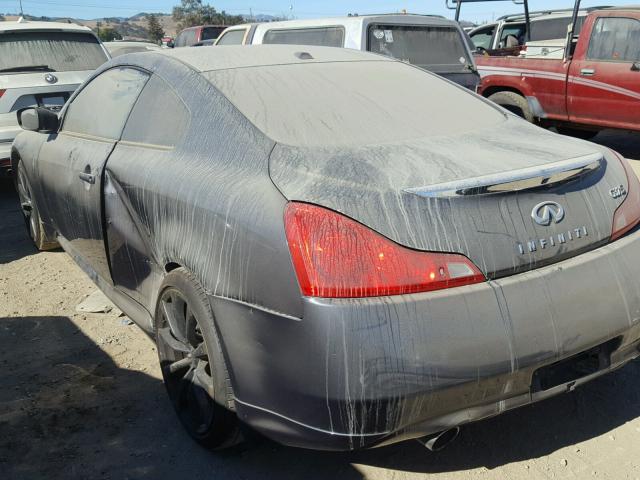 JNKCV64EX8M112329 - 2008 INFINITI G37 BASE GRAY photo 3