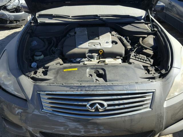 JNKCV64EX8M112329 - 2008 INFINITI G37 BASE GRAY photo 7