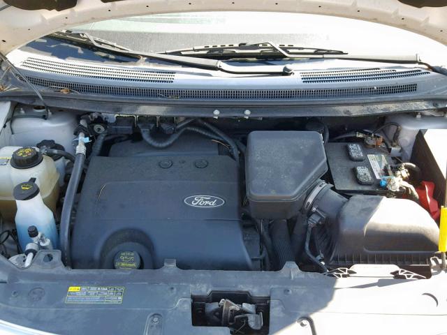 2FMDK3JC1DBB45876 - 2013 FORD EDGE SEL SILVER photo 7