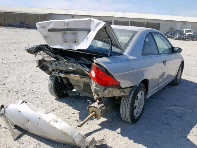 1HGEM22185L051250 - 2005 HONDA CIVIC DX V SILVER photo 4