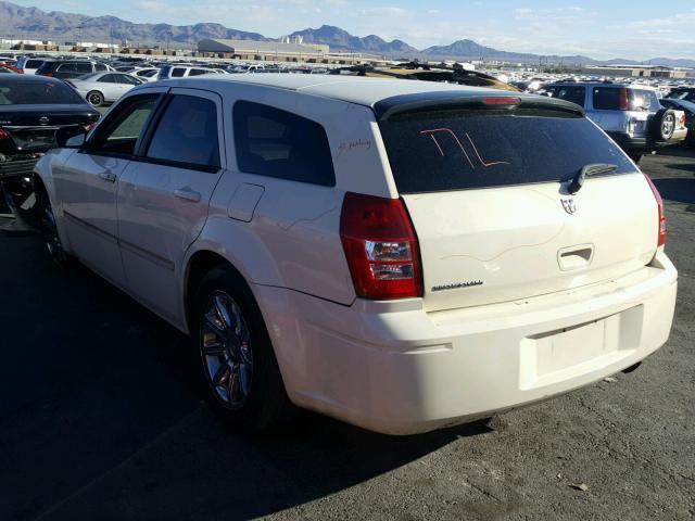 2D4FV47V96H154461 - 2006 DODGE MAGNUM SXT WHITE photo 3