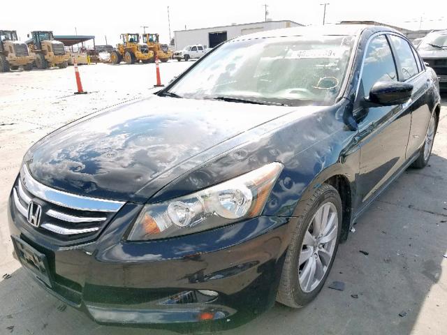 1HGCP3F86BA022462 - 2011 HONDA ACCORD EXL BLACK photo 2