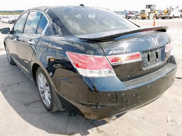 1HGCP3F86BA022462 - 2011 HONDA ACCORD EXL BLACK photo 3