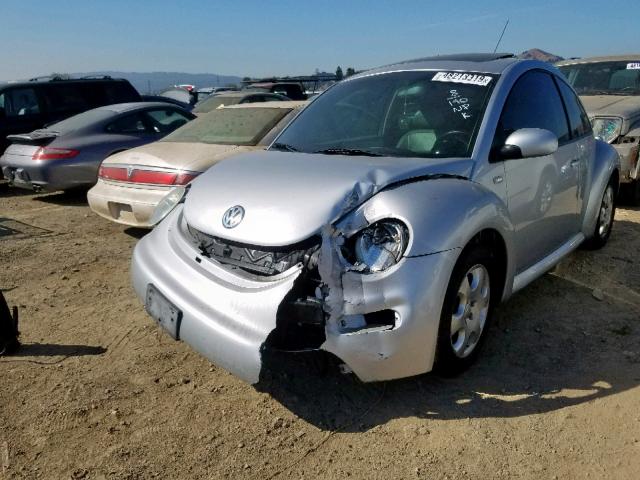3VWCK21C83M400124 - 2003 VOLKSWAGEN NEW BEETLE ნაცრისფერი ფოტო 2