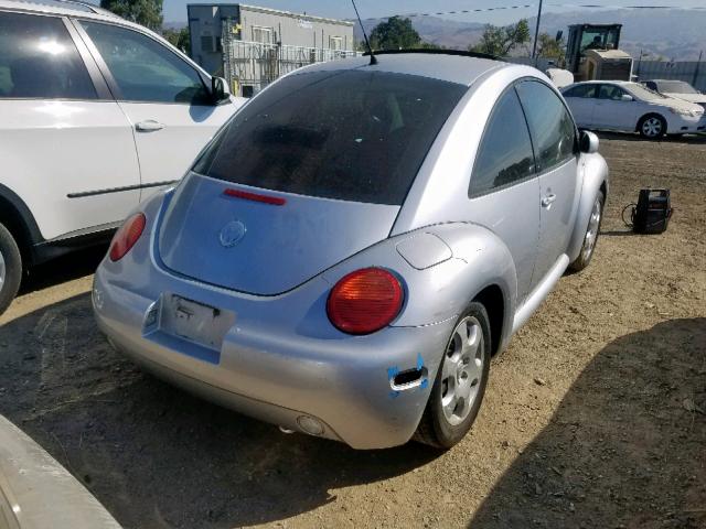 3VWCK21C83M400124 - 2003 VOLKSWAGEN NEW BEETLE ნაცრისფერი ფოტო 4