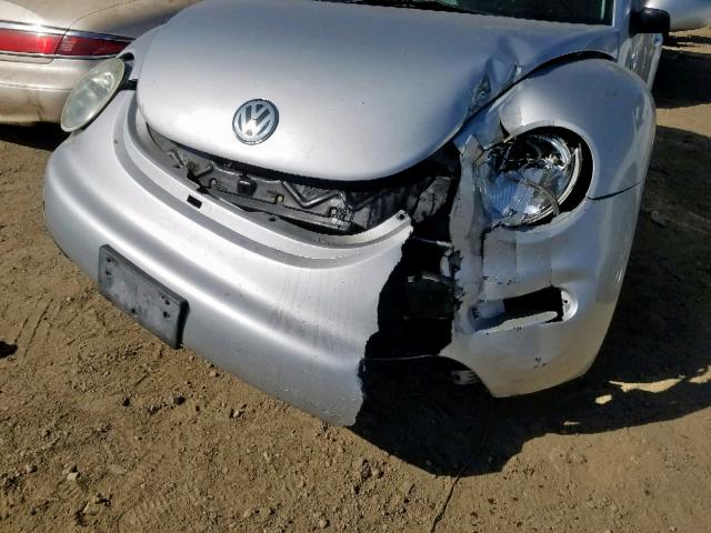 3VWCK21C83M400124 - 2003 VOLKSWAGEN NEW BEETLE ნაცრისფერი ფოტო 9