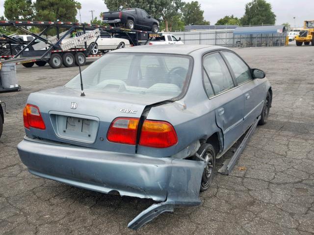 2HGEJ6617YH534207 - 2000 HONDA CIVIC BASE BLUE photo 4