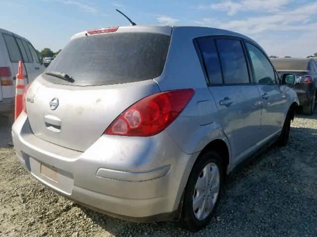 3N1BC1CPXAL369888 - 2010 NISSAN VERSA S SILVER photo 4