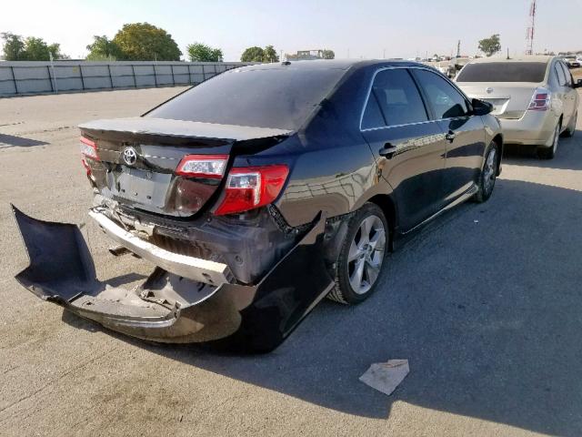 4T1BK1FK6CU012387 - 2012 TOYOTA CAMRY SE BLACK photo 4