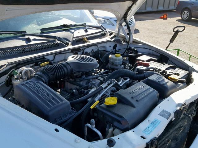 1B7GL22Z2YS592675 - 2000 DODGE DAKOTA WHITE photo 7