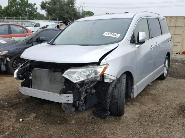 JN8AE2KP1D9062010 - 2013 NISSAN QUEST S SILVER photo 2