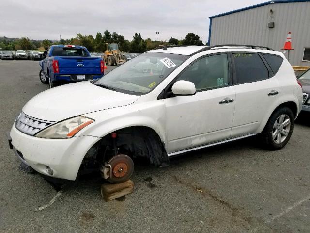 JN8AZ08TX7W517455 - 2007 NISSAN MURANO SL WHITE photo 2