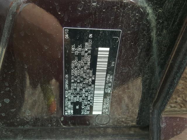 JTLZE4FE8DJ038048 - 2013 TOYOTA SCION XB Bənövşəyi foto 10