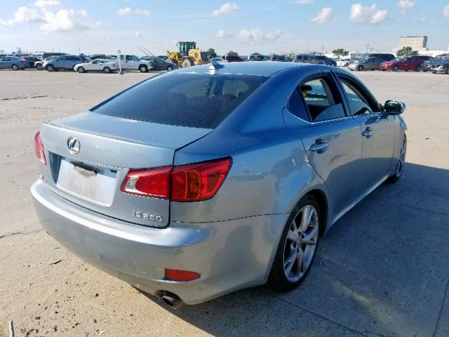 JTHBK262892093230 - 2009 LEXUS IS 250 SILVER photo 4