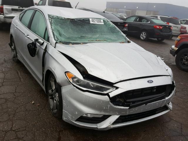 3FA6P0VP7HR194488 - 2017 FORD FUSION SPO SILVER photo 1