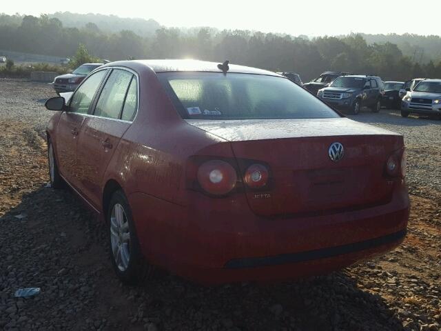 3VWRL71K69M147244 - 2009 VOLKSWAGEN JETTA TDI RED photo 3